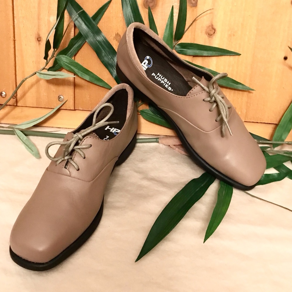 Hush Puppies Rhapsody Taupe Leather Shoes